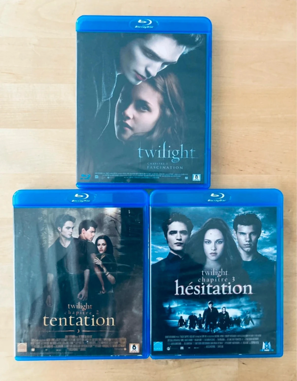 Lot 3 Blu-ray trilogie Twilight.